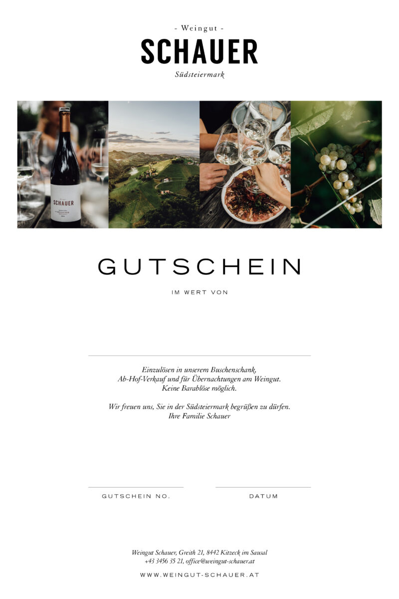 Gutschein - Weingut Schauer